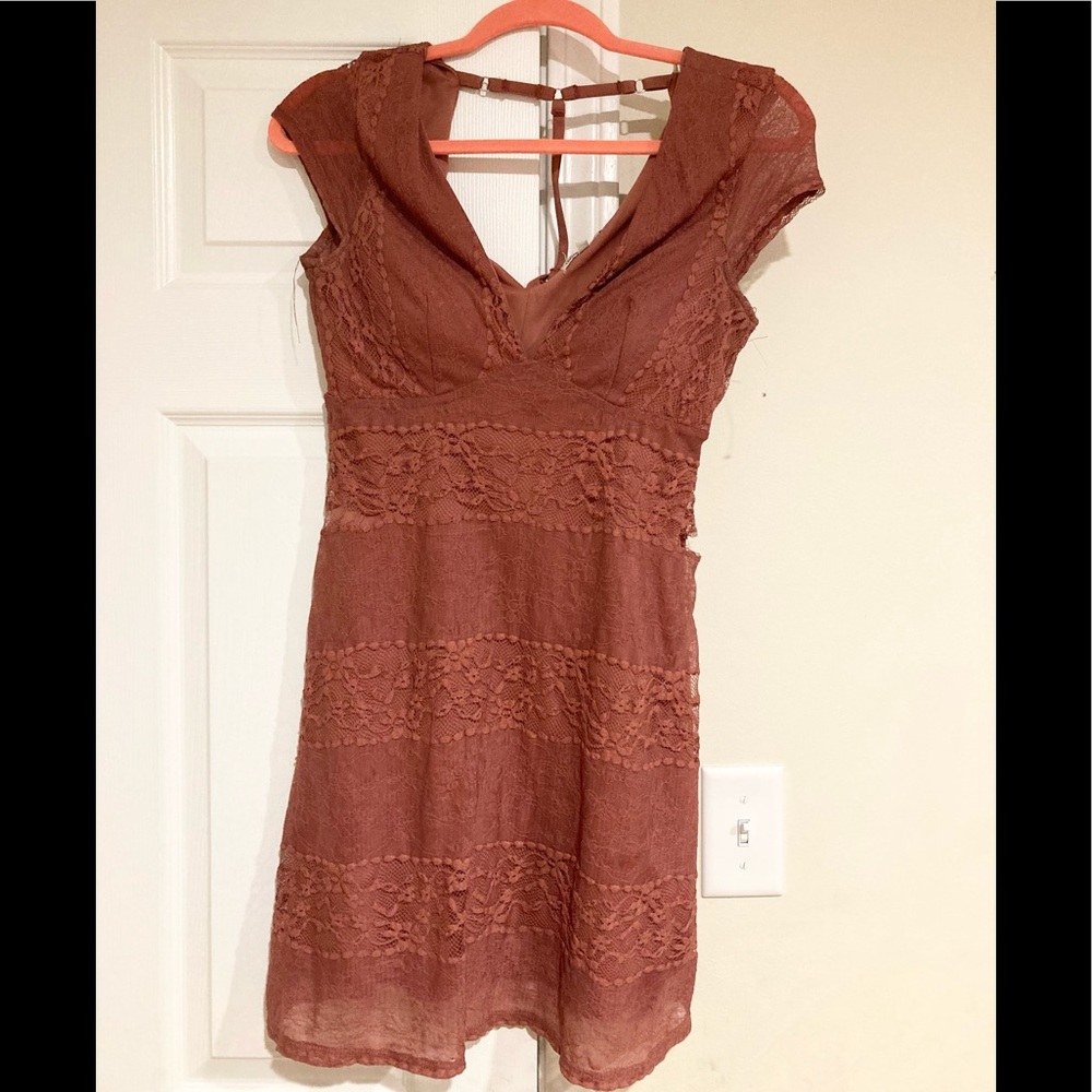 Long Pink Lace Charlotte Russe Top.